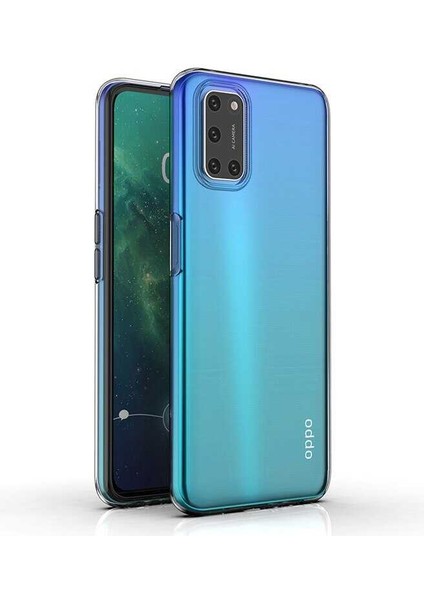 Oppo A92 Uyumlu Kılıf Case, Soft, Transparent, Şeffaf Ultra Esnek Ince Silikon