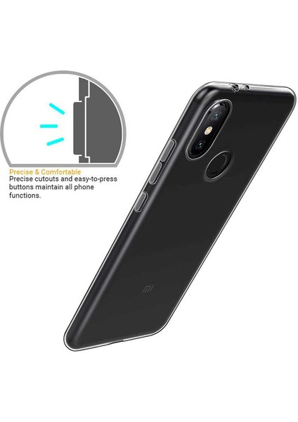 Xiaomi Mi Mix 3 Uyumlu Kılıf Case, Soft, Transparent, Şeffaf Ultra Esnek Ince Silikon