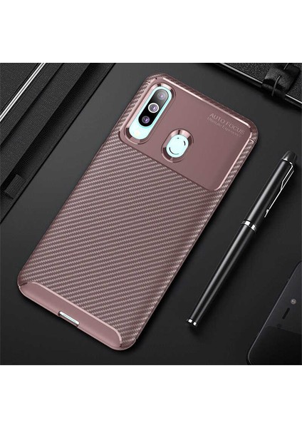 Samsung Galaxy A20S Uyumlu Kılıf Legion Series Flexible Soft Carbon Design Case