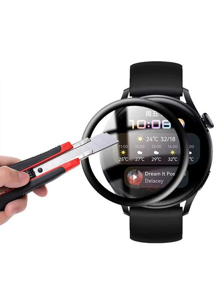Huawei Watch Gt3 42MM Uyumlu Akıllı Saat Ekran Koruyucu Full Tam Kaplayan Esnek Ultra Darbe Emici modelleri