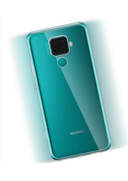 Huawei Mate 30 Lite Uyumlu Kılıf Case, Soft, Transparent, Şeffaf Ultra Esnek Ince Silikon