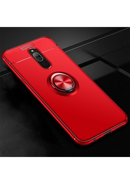 Xiaomi Redmi 8 Uyumlu Kılıf Standlı Manyetik Yüzüklü Esnek Yumuşak Silikon Case