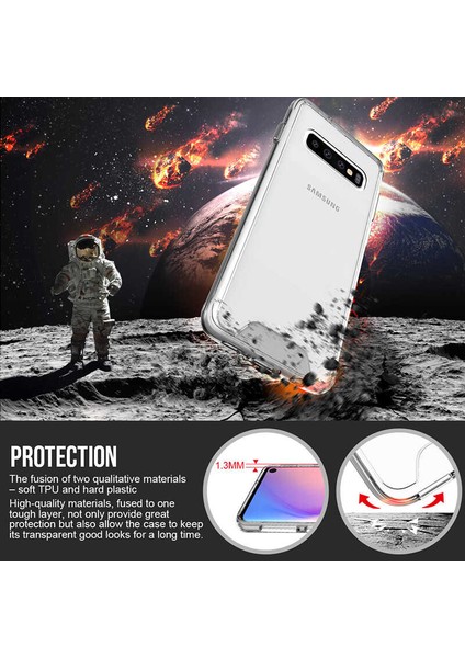 Samsung Galaxy S10 Uyumlu Kılıf Şeffaf Sert Ultra Koruma Teknolojisi Transparent Case modelleri