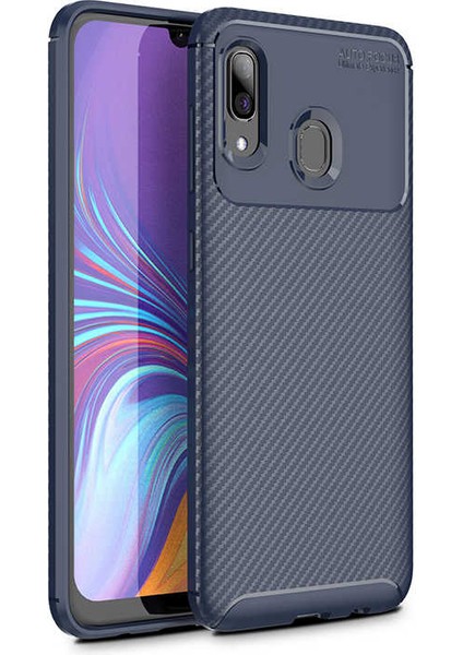 Samsung Galaxy A40 Uyumlu Kılıf Legion Series Flexible Soft Carbon Design Case