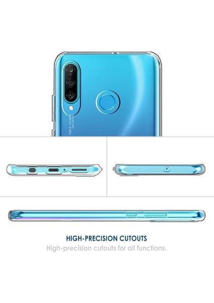 Huawei P30 Lite Uyumlu Kılıf Case, Soft, Transparent, Şeffaf Ultra Esnek Ince Silikon modelleri