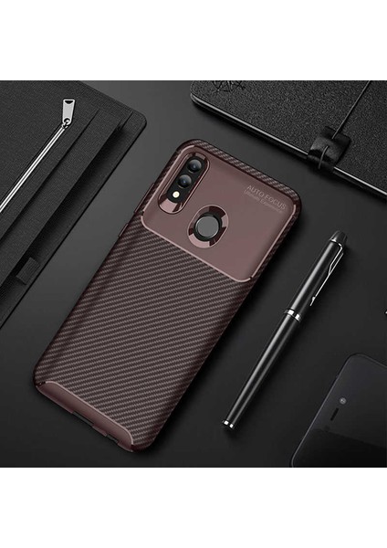 Huawei P Smart 2019 Uyumlu Kılıf Legion Series Flexible Soft Carbon Design Case