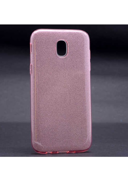 Samsung Galaxy J530 Pro Uyumlu Kılıf Simli Pırıltı Koleksiyonu Çift Katmanlı Pürüzsüz Yüzey