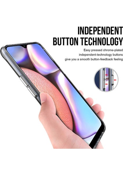 Samsung Galaxy A10S Uyumlu Kılıf Şeffaf Sert Ultra Koruma Teknolojisi Transparent Case indirimleri
