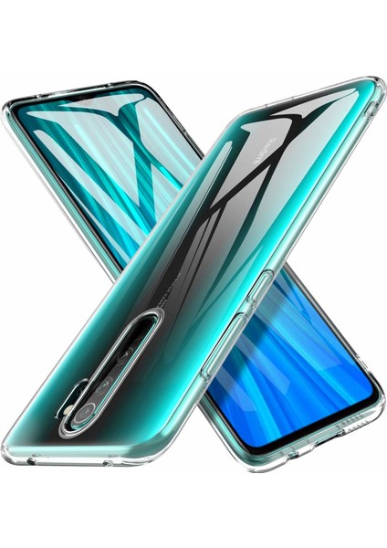 Xiaomi Redmi Note 8 Pro Uyumlu Kılıf Case, Soft, Transparent, Şeffaf Ultra Esnek Ince Silikon