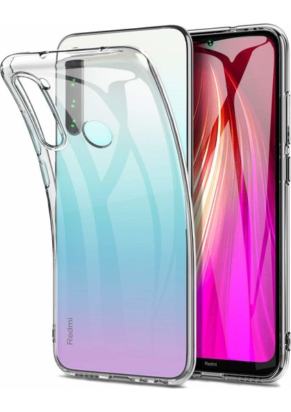Xiaomi Redmi Note 8 Uyumlu Kılıf Case, Soft, Transparent, Şeffaf Ultra Esnek Ince Silikon