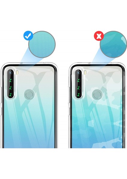 Xiaomi Redmi Note 8 Uyumlu Kılıf Case, Soft, Transparent, Şeffaf Ultra Esnek Ince Silikon