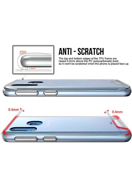 Samsung Galaxy A40 Uyumlu Kılıf Şeffaf Sert Ultra Koruma Teknolojisi Transparent Case modelleri