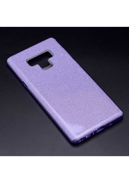 Samsung Galaxy Note 9 Uyumlu Kılıf Simli Pırıltı Koleksiyonu Çift Katmanlı Pürüzsüz Yüzey