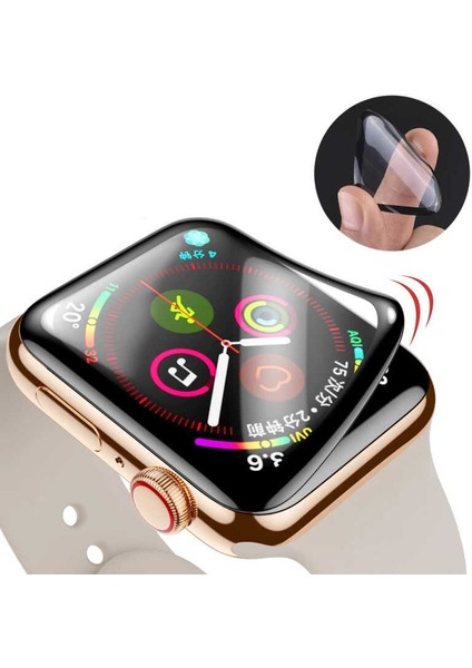 Apple Watch Serisi 2 3 4 5 6 Se 44 mm Uyumlu Akıllı Saat Ekran Koruyucu Tam Kaplayan Esnek Full Body fırsatları
