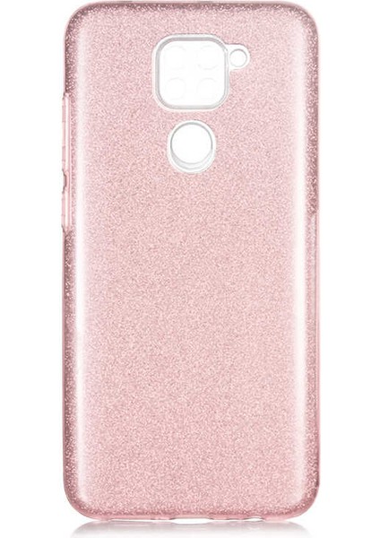 Xiaomi Redmi Note 9 Uyumlu Kılıf Simli Pırıltı Koleksiyonu Çift Katmanlı Pürüzsüz Yüzey