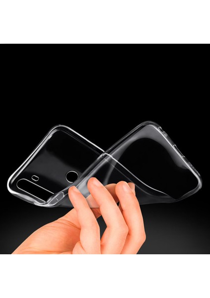 Realme 5 Pro Uyumlu Kılıf Case, Soft, Transparent, Şeffaf Ultra Esnek Ince Silikon