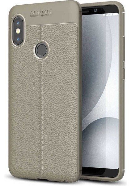 Xiaomi Redmi Note 5 Pro Uyumlu Kılıf Esnek Pu-Deri Leather-Pu Series Protected Case