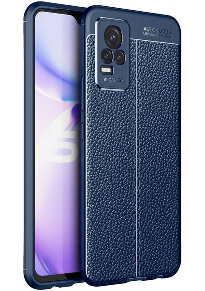 Vivo V21E Uyumlu Kılıf Esnek Pu-Deri Leather-Pu Series Protected Case