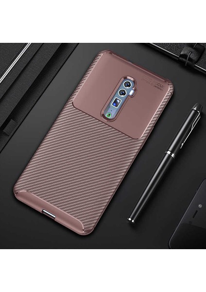 Oppo Reno 10X Zoom Uyumlu Kılıf Legion Series Flexible Soft Carbon Design Case