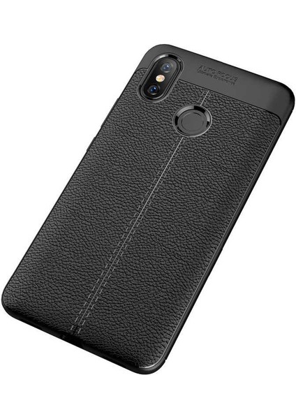 Xiaomi Mi Max 3 Uyumlu Kılıf Esnek Pu-Deri Leather-Pu Series Protected Case