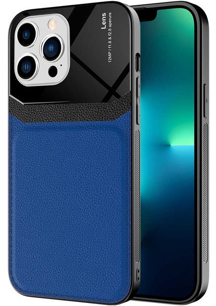 Apple iPhone 13 Pro Uyumlu Kılıf Deri Tasarım Sert Lens Koleksiyonu, Yüksek Malzeme Kalitesi