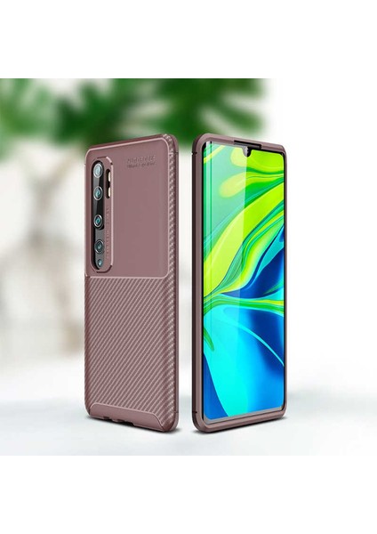 Xiaomi Mi Note 10 Uyumlu Kılıf Legion Series Flexible Soft Carbon Design Case