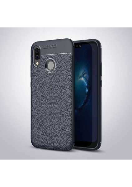 Huawei P20 Lite Uyumlu Kılıf Esnek Pu-Deri Leather-Pu Series Protected Case