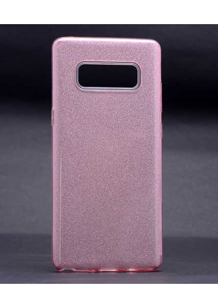 Samsung Galaxy Note 8 Uyumlu Kılıf Simli Pırıltı Koleksiyonu Çift Katmanlı Pürüzsüz Yüzey