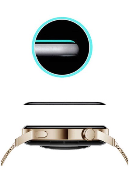 Huawei Watch Gt3 46MM Uyumlu Akıllı Saat Ekran Koruyucu Full Tam Kaplayan Esnek Ultra Darbe Emici fiyatları