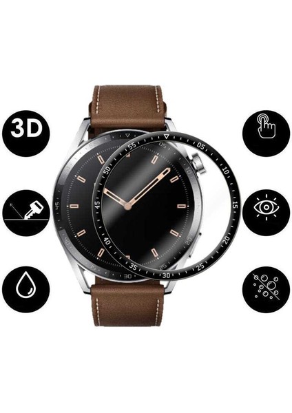 Huawei Watch Gt3 46MM Uyumlu Akıllı Saat Ekran Koruyucu Full Tam Kaplayan Esnek Ultra Darbe Emici modelleri