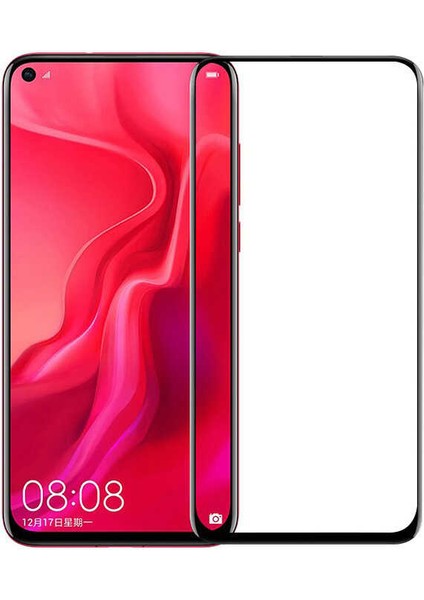 Huawei Nova 5t Uyumlu Ekran Koruyucu Tam Kaplayan Full Kavisli, Hd, Kırılmaz 5d Cam