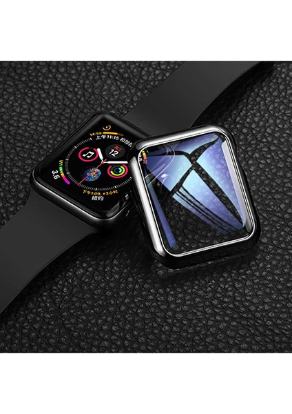 Apple Watch 40MM Uyumlu Akıllı Saat Ekran Koruyucu Tam Kenar Kaplayan Esnek Flexible Glass