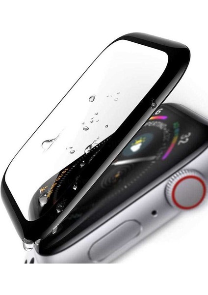 Apple Watch 2/3/4/5/6/se 38 mm Uyumlu Akıllı Saat Ekran Koruyucu Tam Kenar Kaplayan Tempered Glass