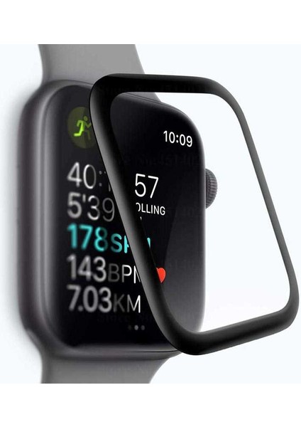 Apple Watch 2/3/4/5/6/se 38 mm Uyumlu Akıllı Saat Ekran Koruyucu Tam Kenar Kaplayan Tempered Glass