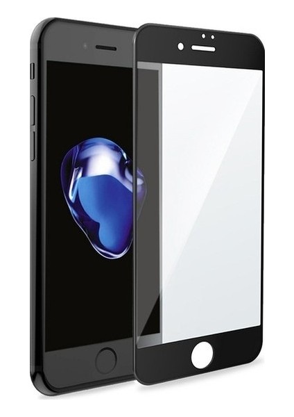 Apple iPhone 6s Plus Ekran Koruyucu Full Hd Kavisli Tam Kaplayan Yeni Tasarım Cam Siyah