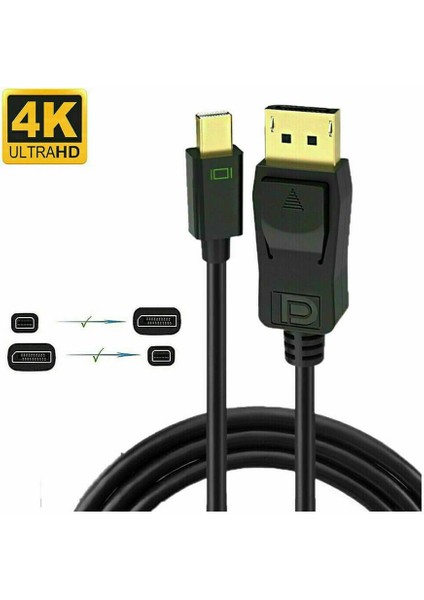 Apple Macbook Air/pro 4K 60 Hz Mini Display Port Thunderbolt To Display Port Kablo 1.8m