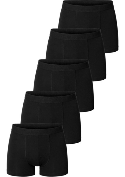 Erkek Boxer Pamuklu Likralı 5'li Paket