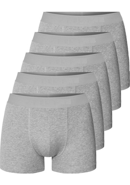 Erkek Boxer Pamuklu Likralı 5'li Paket