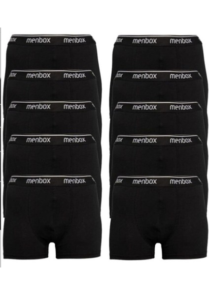 Erkek Pamuklu Likralı Boxer 10'lu