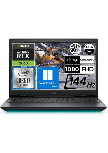 G515 6B750W165C02 I7-10750H 32GB 512SSD RTX2060 15.6" Fullhd W10H Taşınabilir Bilgisayar