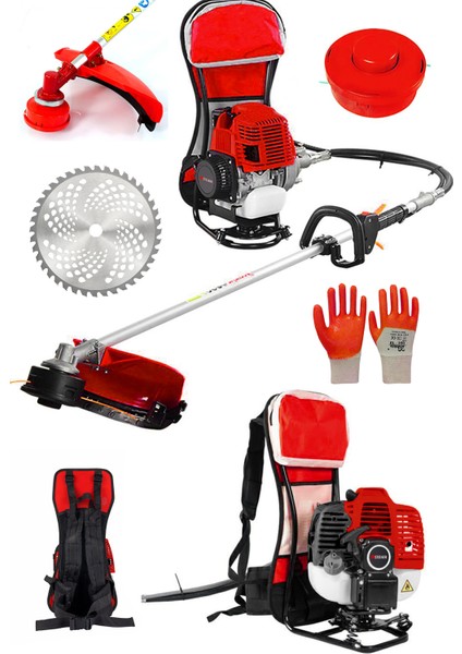 Turbo 9003 Sırt Tipi Benzinli Motorlu Çalı Çim Ot Biçme Tırpanı Makinesi fiyatları