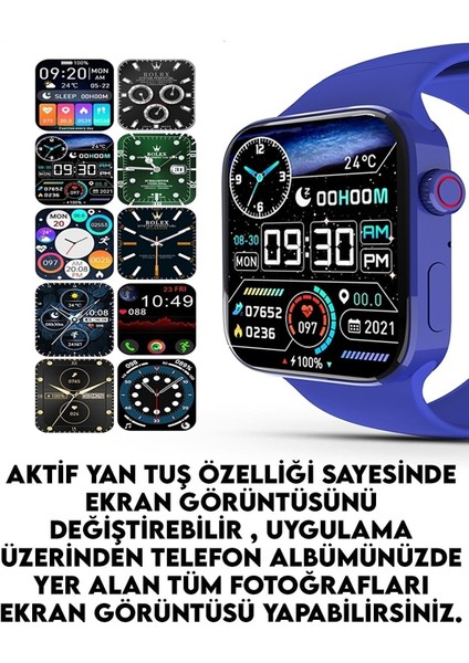 Tek Teknoloji Tekteknoloji Watch 7 Pro Iwo 7 Akıllı Saat Konuşma Özellikli Çift Tuşu Aktif Wireless Şarj Özellikli