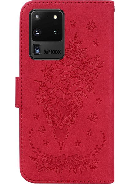 Samsung Galaxy S20 Ultra Kırmızı Için Deri Telefon Kılıfı( Yurt dışından ) fırsatları
