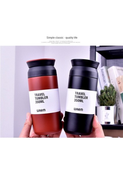 304 Paslanmaz Çelik Kahve Kupa Termos 350ML (Yurt Dışından)