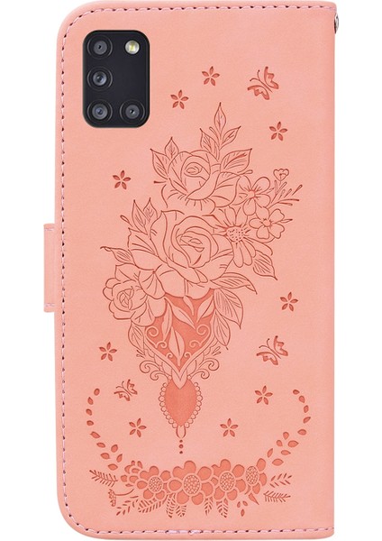 Samsung Galaxy A31 Pembe Için Deri Telefon Kılıfı( Yurt dışından ) fırsatları