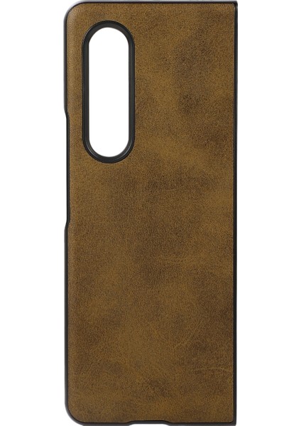 Samsung Galaxy Z Fold4 Yeşil Için Iki Renkli Buzağı Doku Telefon Kılıfı( Yurt dışından ) modelleri