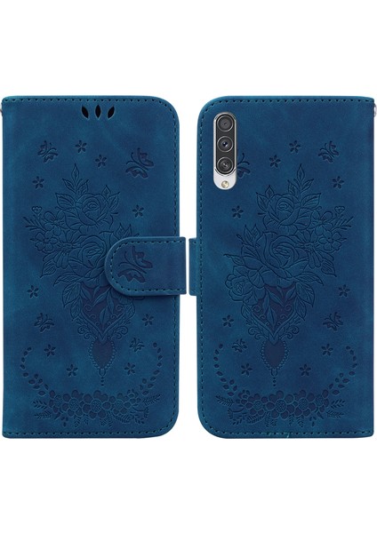 Samsung Galaxy A70 / A70S Mavi Için Deri Telefon Kasası( Yurt dışından ) modelleri