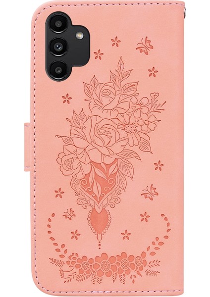 Samsung Galaxy A13 4g Pembe Için Deri Telefon Kılıfı( Yurt dışından ) fırsatları