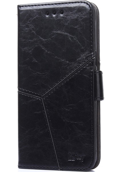 Samsung Galaxy M53 Için Geometrik Tpu + Pu Deri Kılıf 5g Sarı( Yurt dışından )(Yurt Dışından)