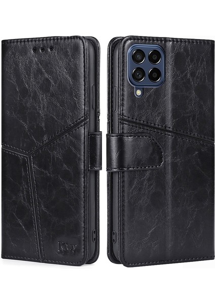 Samsung Galaxy M53 Için Geometrik Tpu + Pu Deri Kılıf 5g Sarı( Yurt dışından )(Yurt Dışından) fiyatları